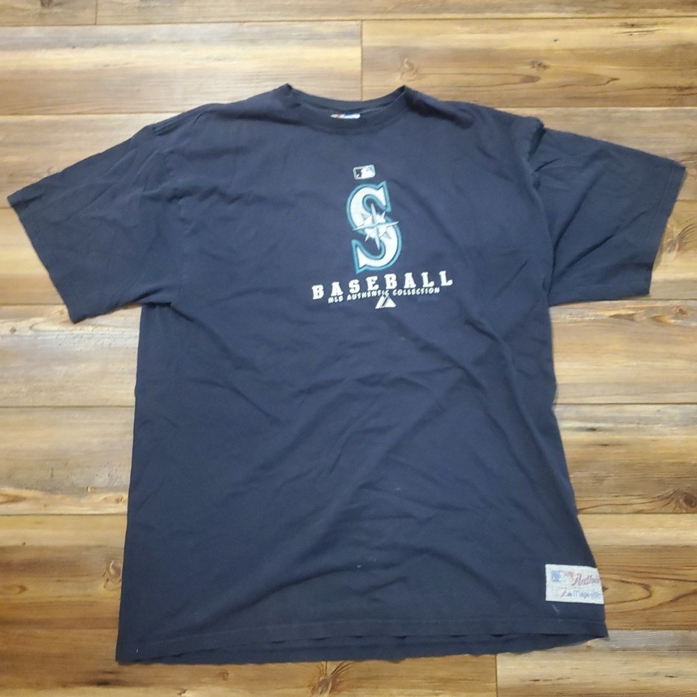 Vintage Majestic MLB Authetic Collection TShirt - Navy Size XL